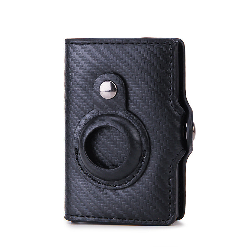 Multifunctional PU Leather Airtag Short Card Holder Wallet