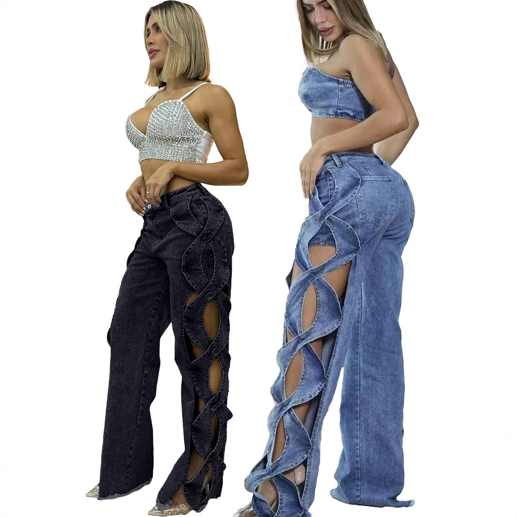 Denim S-Line Side Hollow con atractivo vanguardista