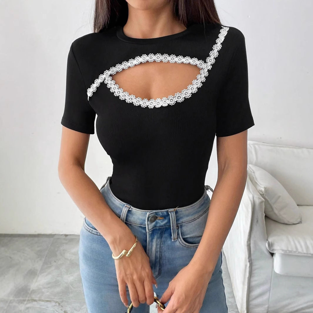 Women's Fashion Round-Neck Short-Sleeve T-Shirt