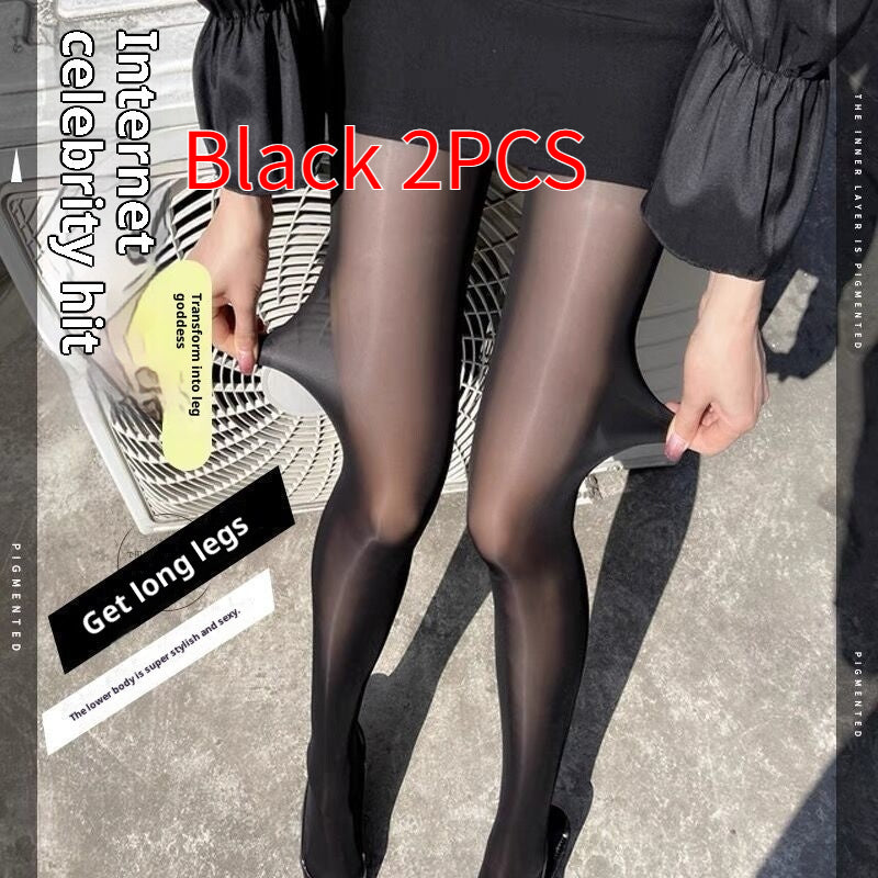 Spring And Summer Horse Oil Socks Anti-snagging Durable Superb Fleshcolor Pantynose Thin