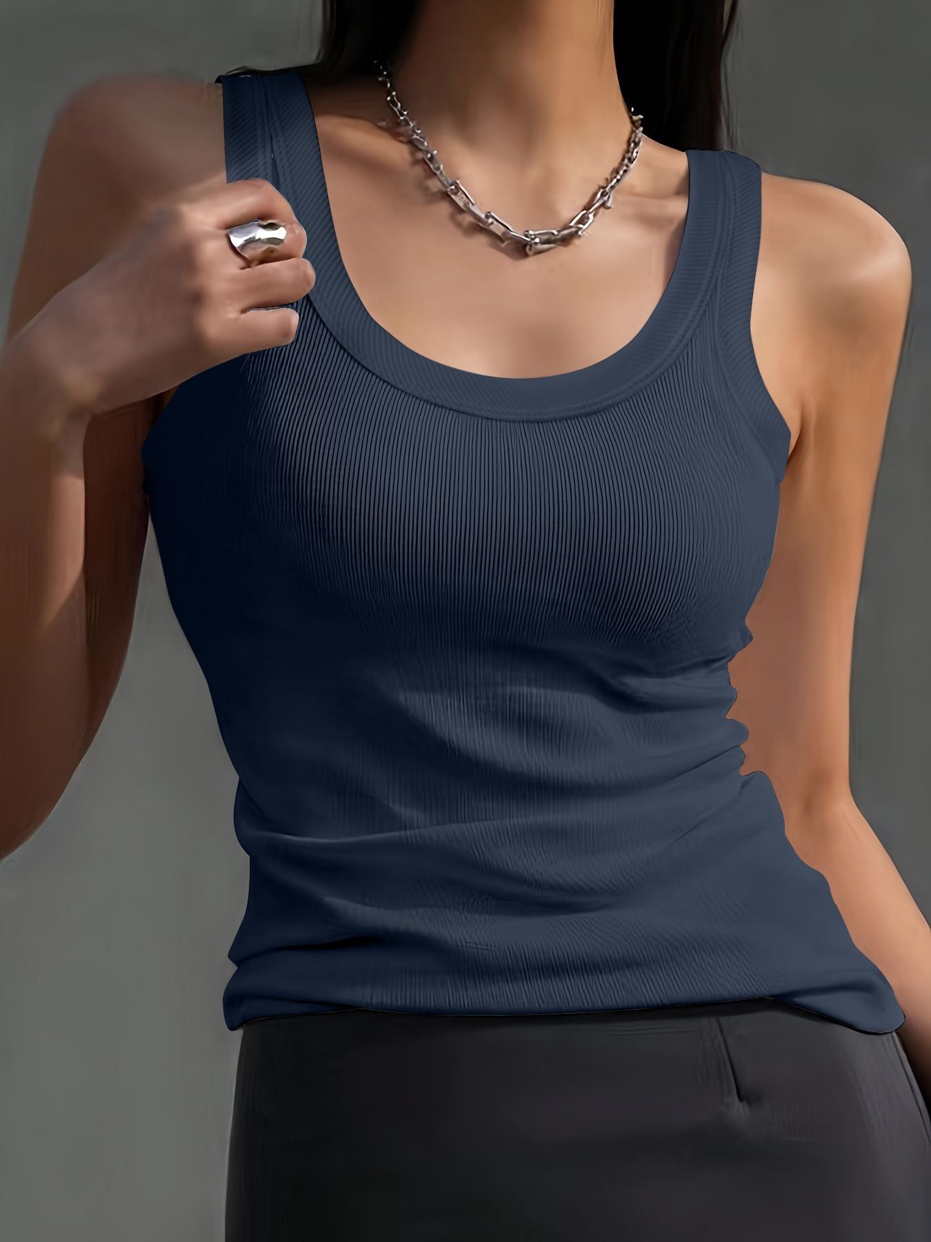 Women's Round-neck Versatile Sleeveless Top