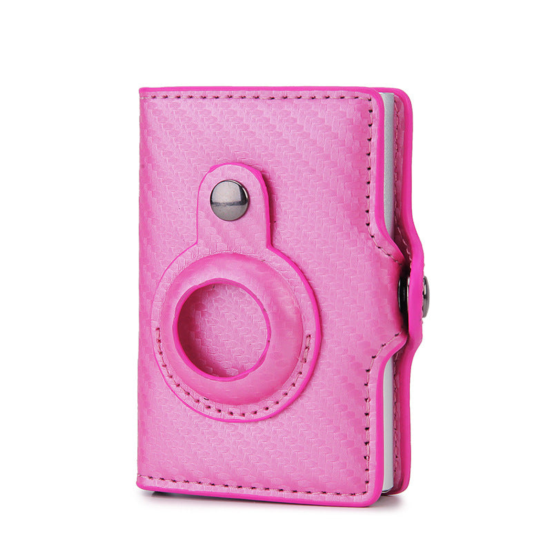 Multifunctional PU Leather Airtag Short Card Holder Wallet