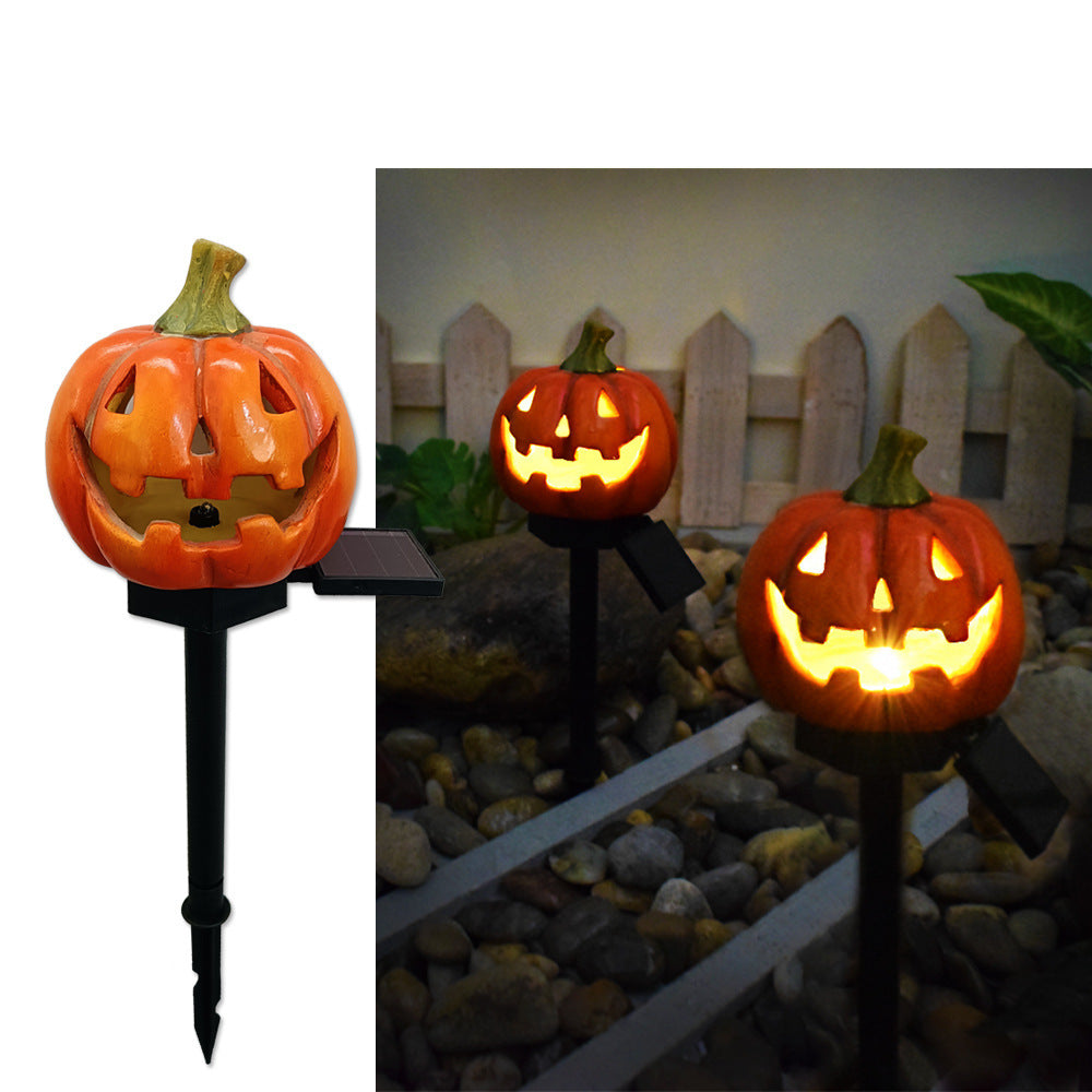 Pumpkin and Witch Hat Halloween Decoration Yard Posts