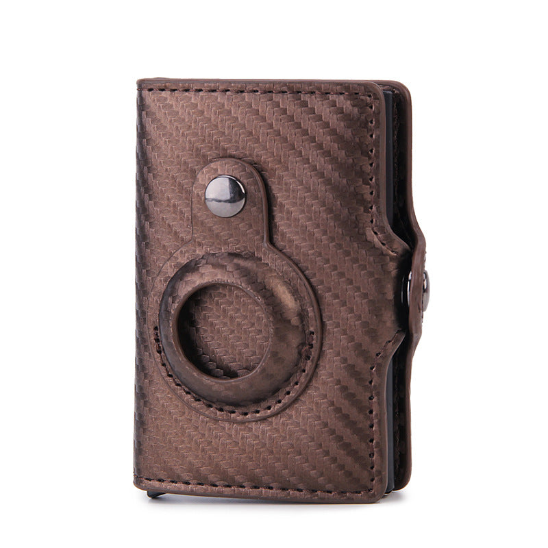 Multifunctional PU Leather Airtag Short Card Holder Wallet