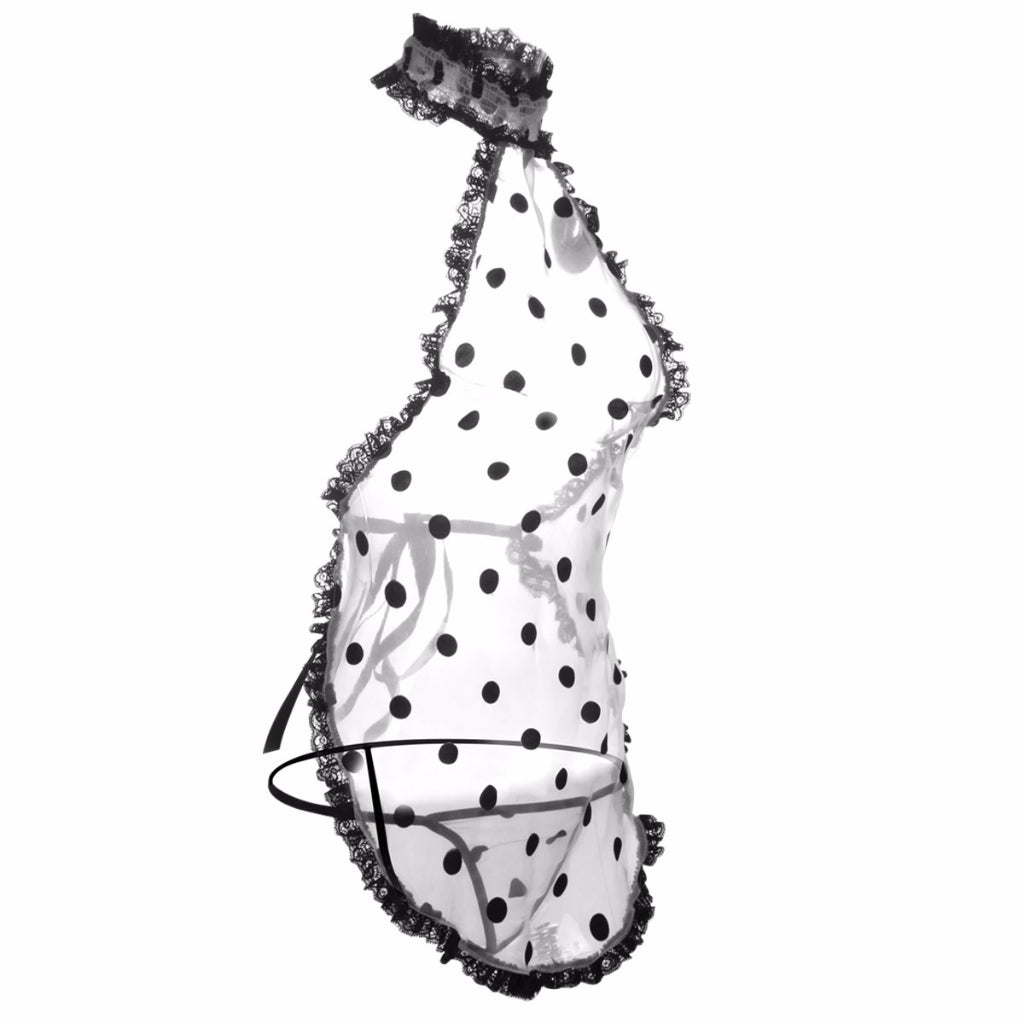 Polka Dot Sexy Maid Costume Set