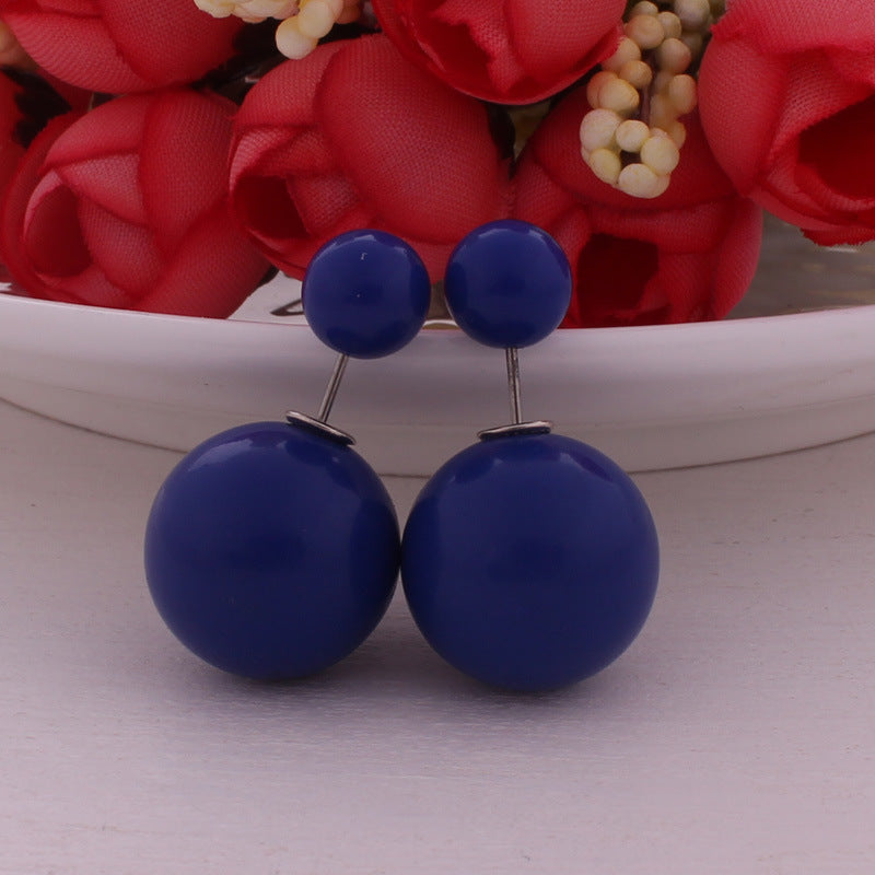 Modern Spherical Stud Earrings