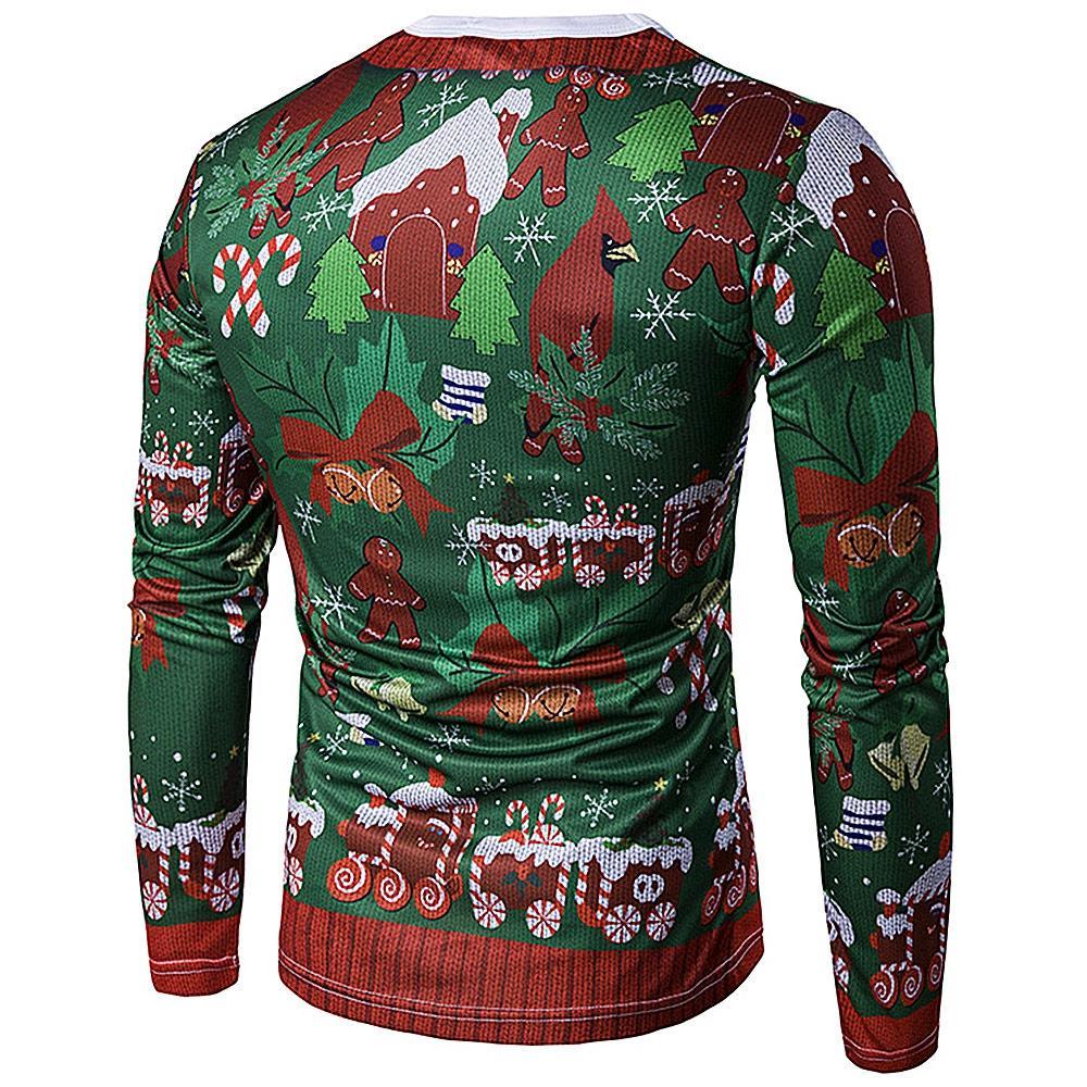 3D Christmas Crew Neck Mens Shirt - THEONE APPAREL