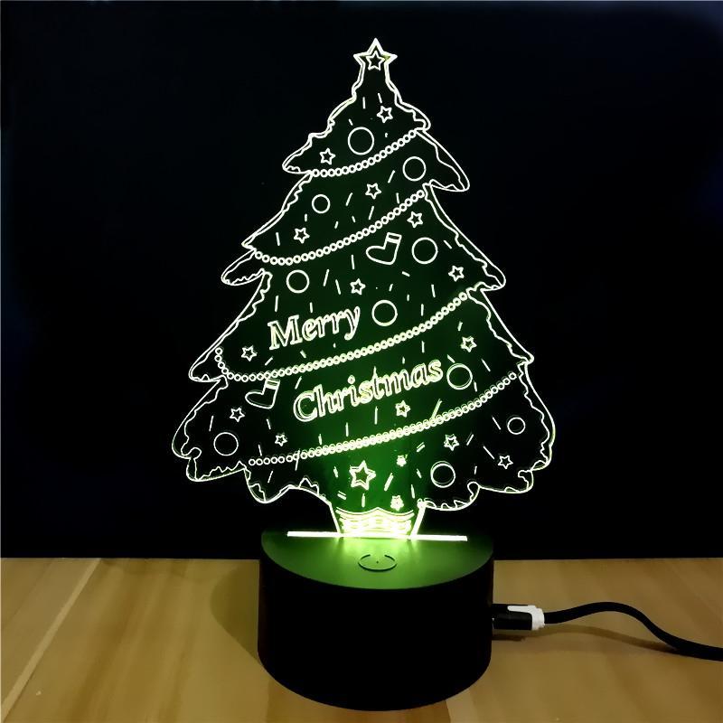 3D Merry Christmas LED Lamp - THEONE APPAREL