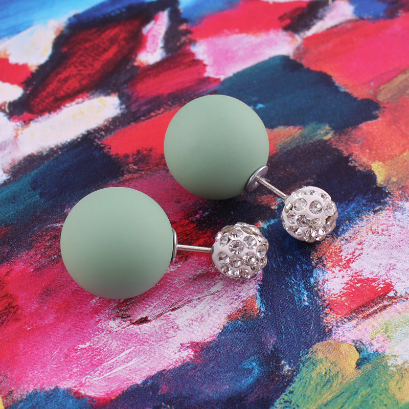 Pastel Sphere Double Sided Earrings