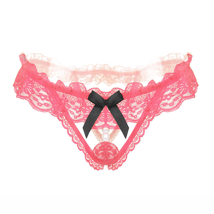 Penekaboo Pearl Cutout Lace Thong