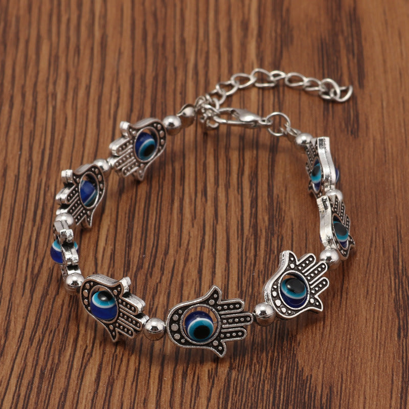 Hamsa Metal Charm Bracelet