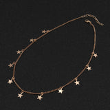 Minimalistisches Fünf-Sterne-Halsband