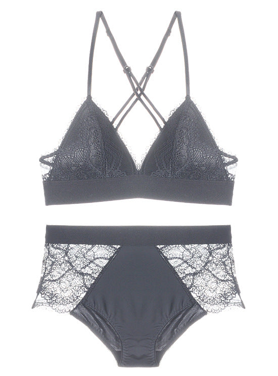 BRALETTE LACE LACE DAN PANTY SET