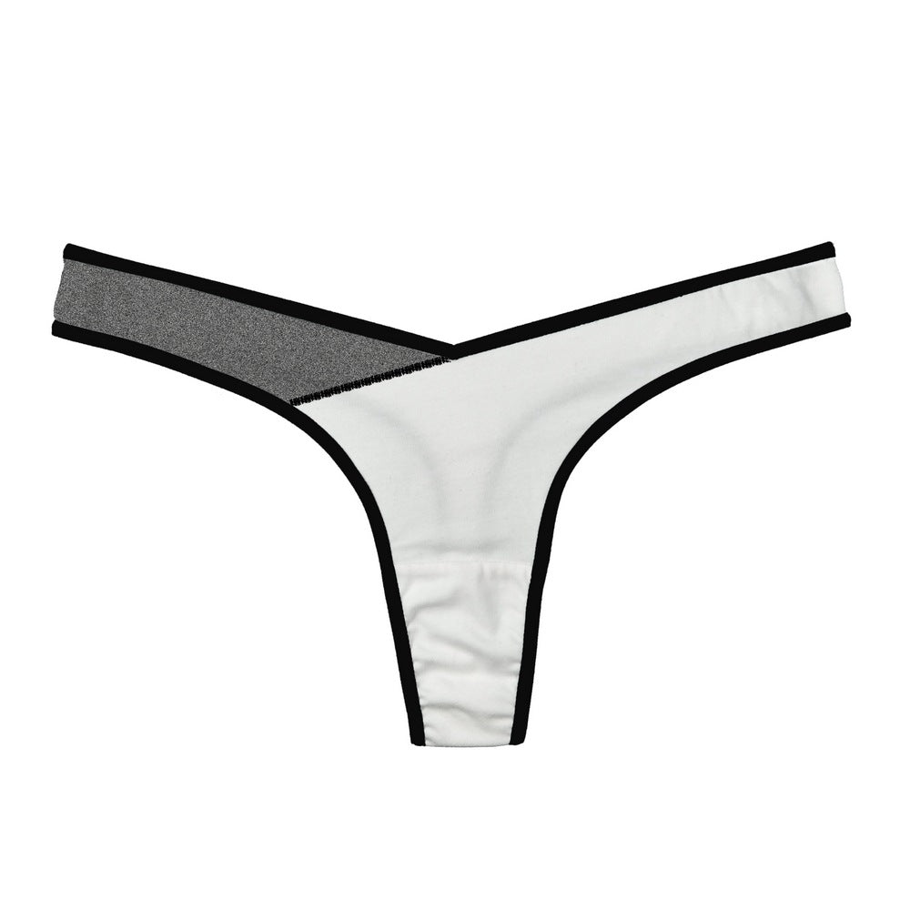 Trimmed Crisscross Thong Panty