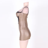 Plus Size Sleek Body-Con Balconette Mini Dress