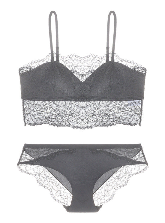 Fancy lace Bralette Top and Panty Set