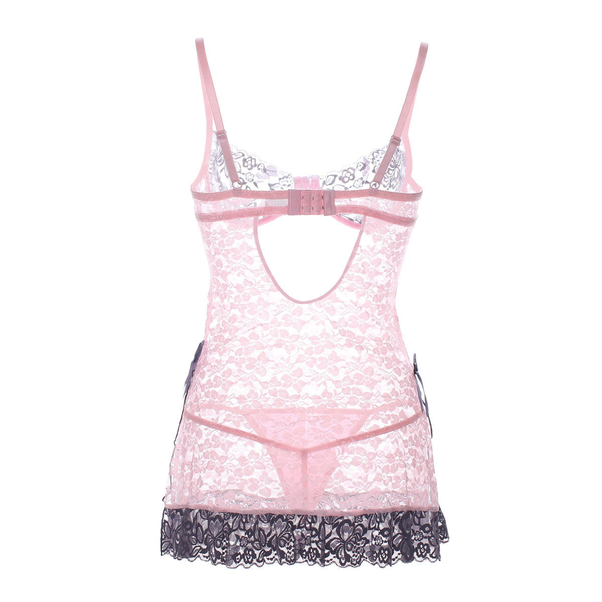 Lace Cup Skirted Babydoll Lingerie Set