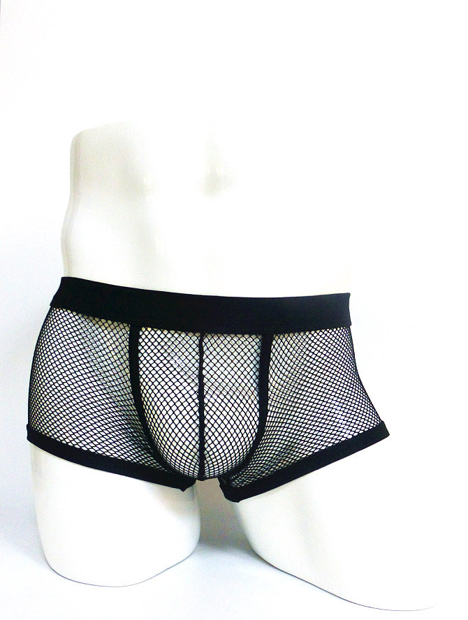 Transparente Fischnetz-Boxershorts