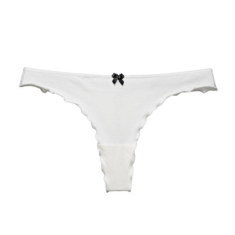 Sporty Striped Band Thong Panty