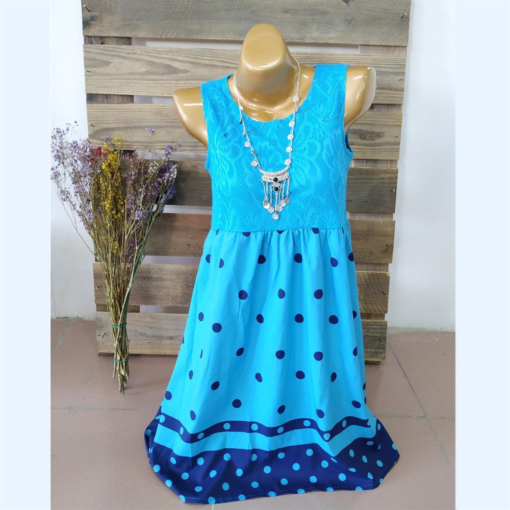 Lacy Dots Strapless Summer Dress