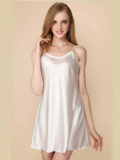 Satiny transparent babydoll