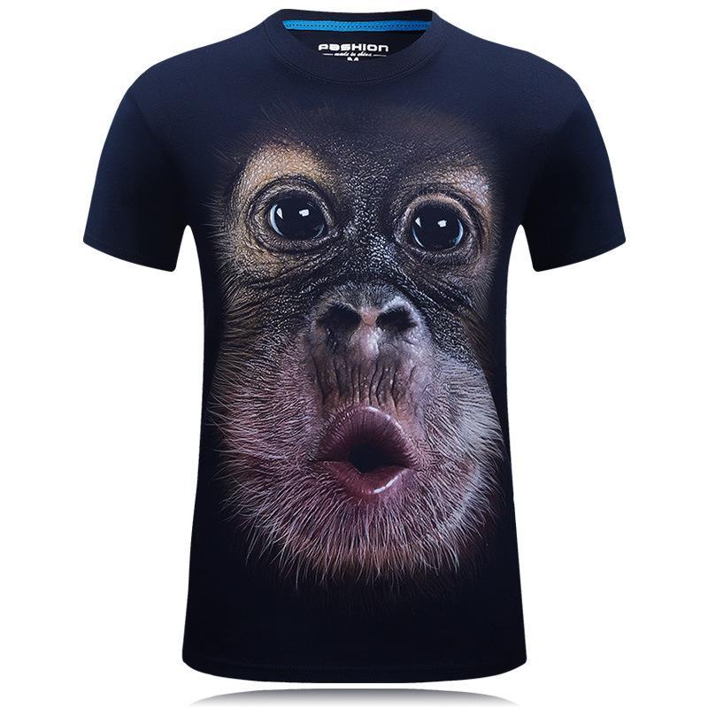 Chemise de visage de singe extra-gros