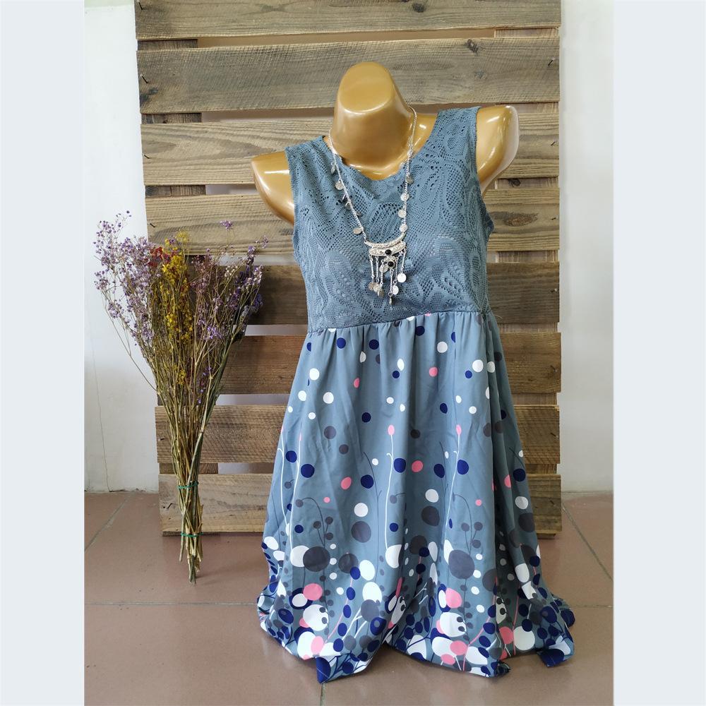 Lacy Dots Strapless Summer Dress