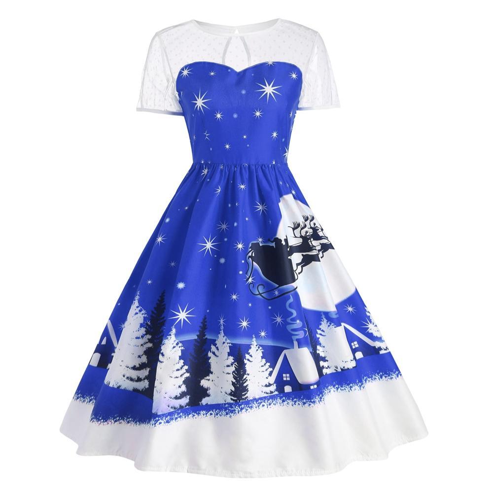 Vestido de Natal vintage do Papai Noel