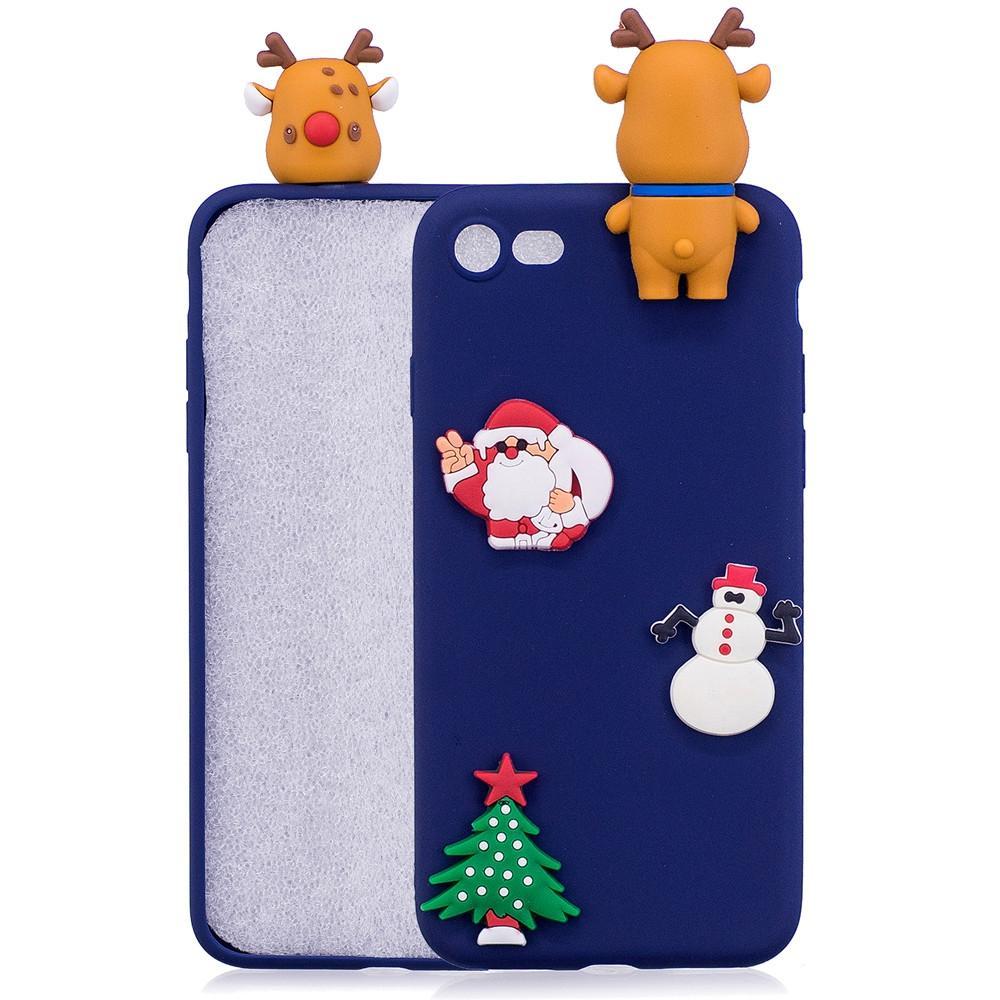 Caso de smartphone de Natal de silicone para iPhone