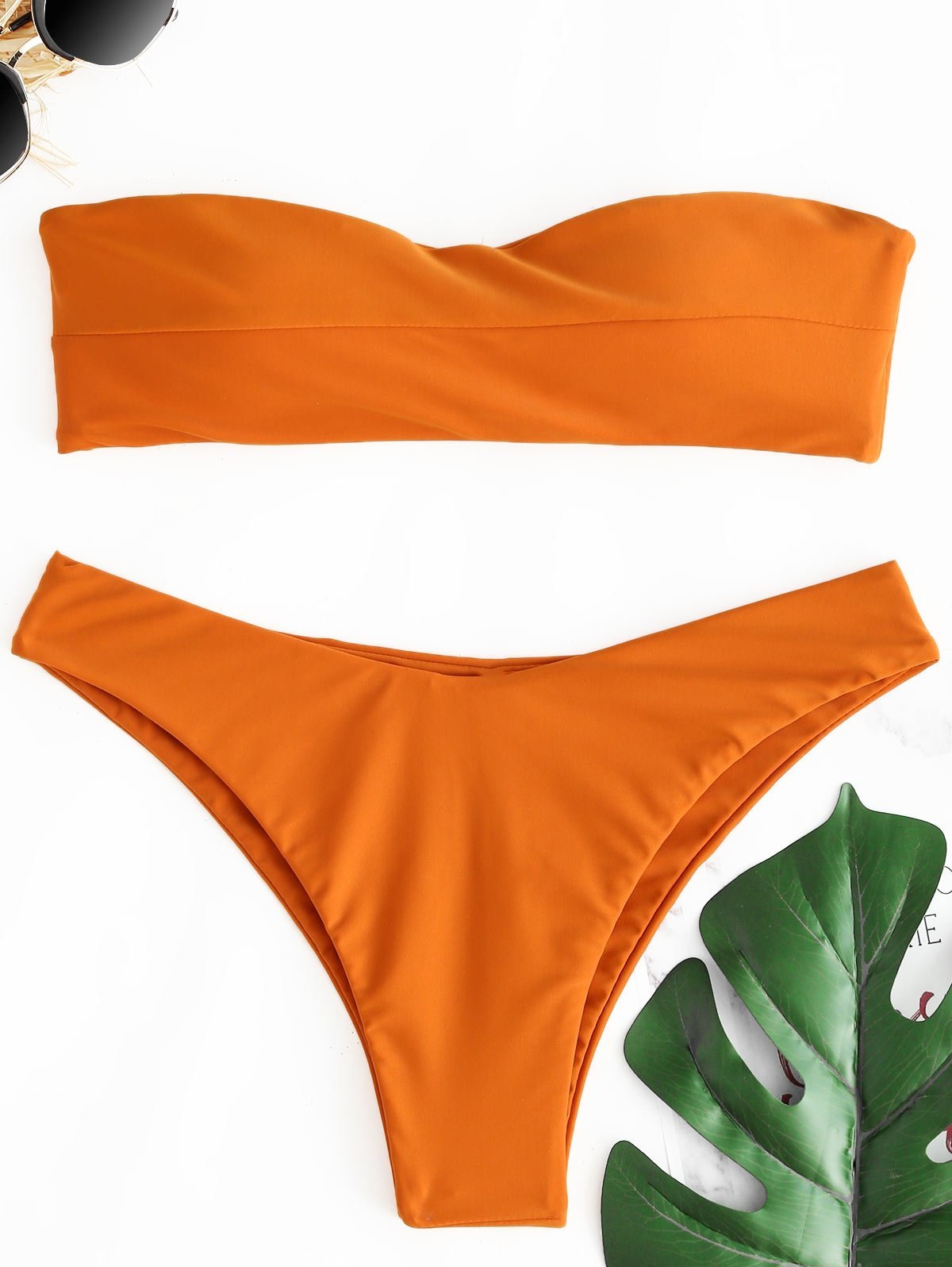 Chic Bandeau Thong Bikini Set - Theone Apparel