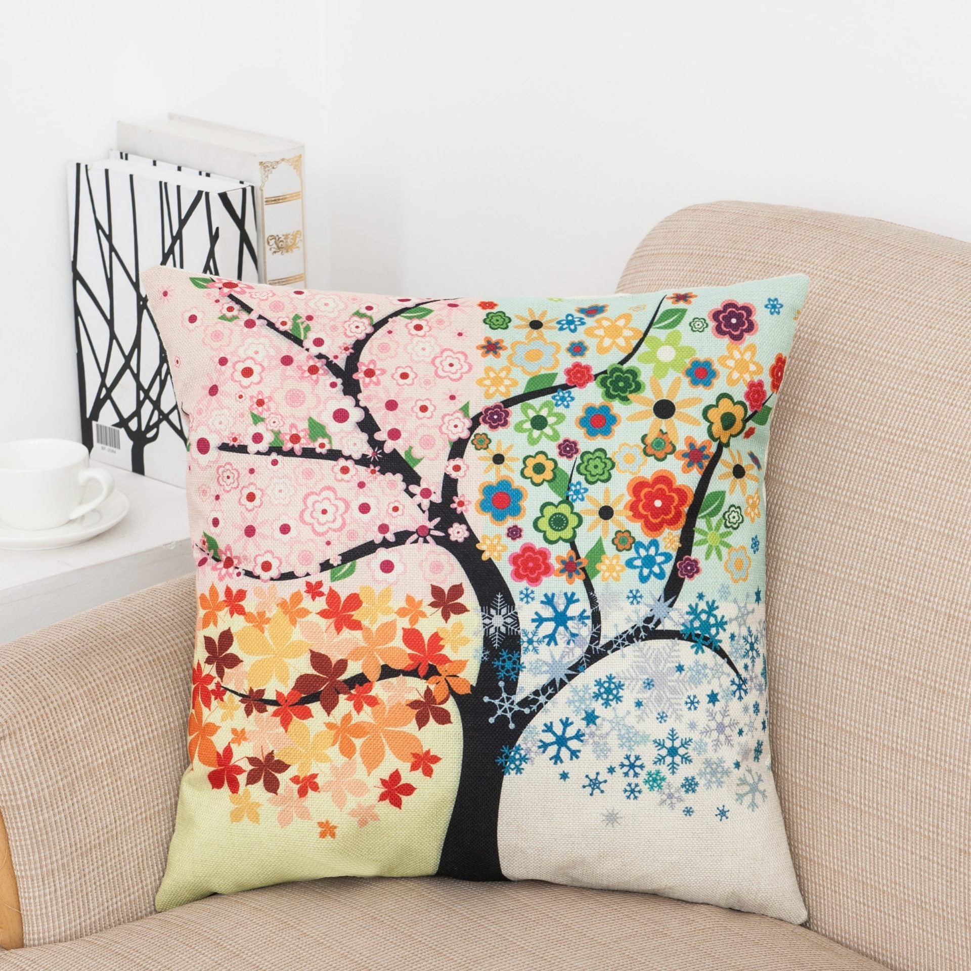 Colorful Tree of Life Pillow Covers - Theone Apparel