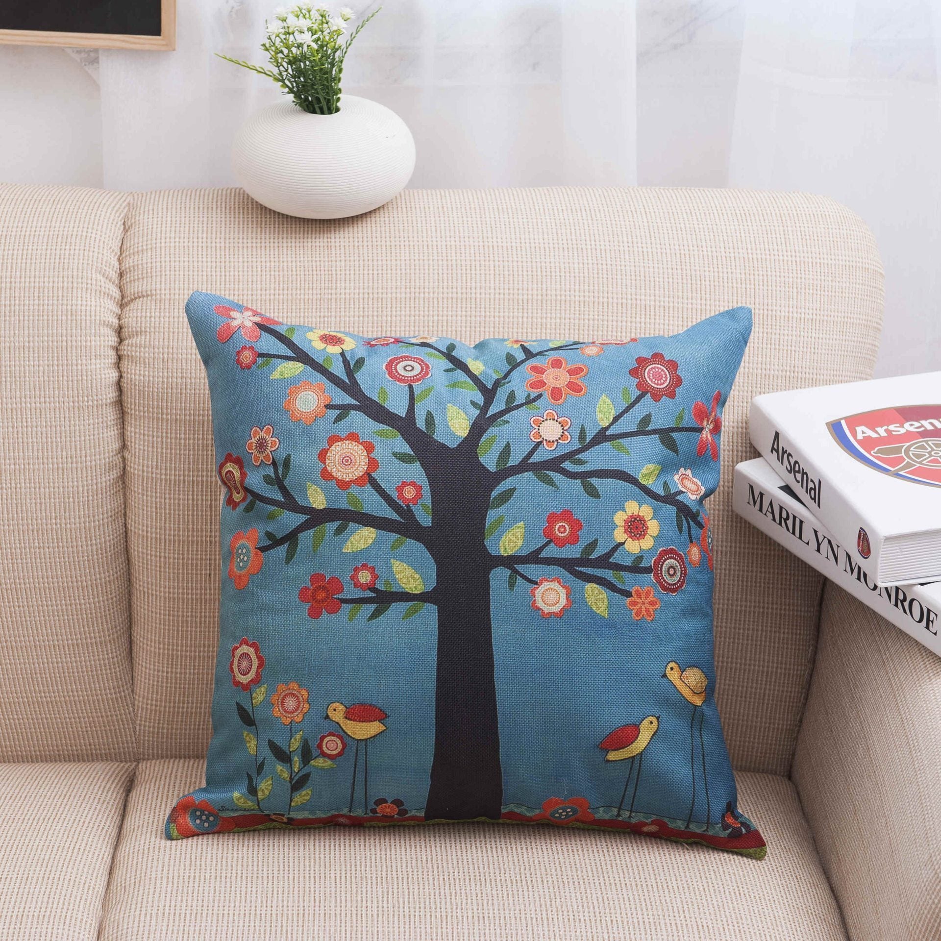 Colorful Tree of Life Pillow Covers - Theone Apparel