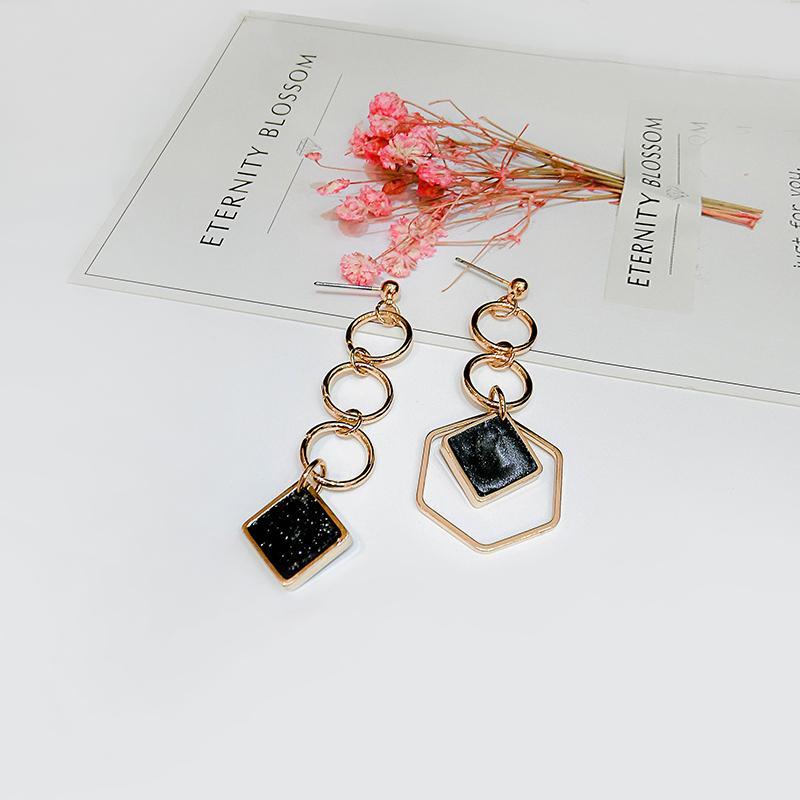 Cosmic Geo Link Statement Earrings - Theone Apparel