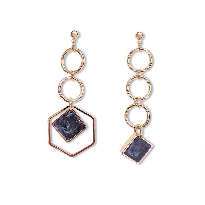 Cosmic Geo Link Statement Earrings - Theone Apparel