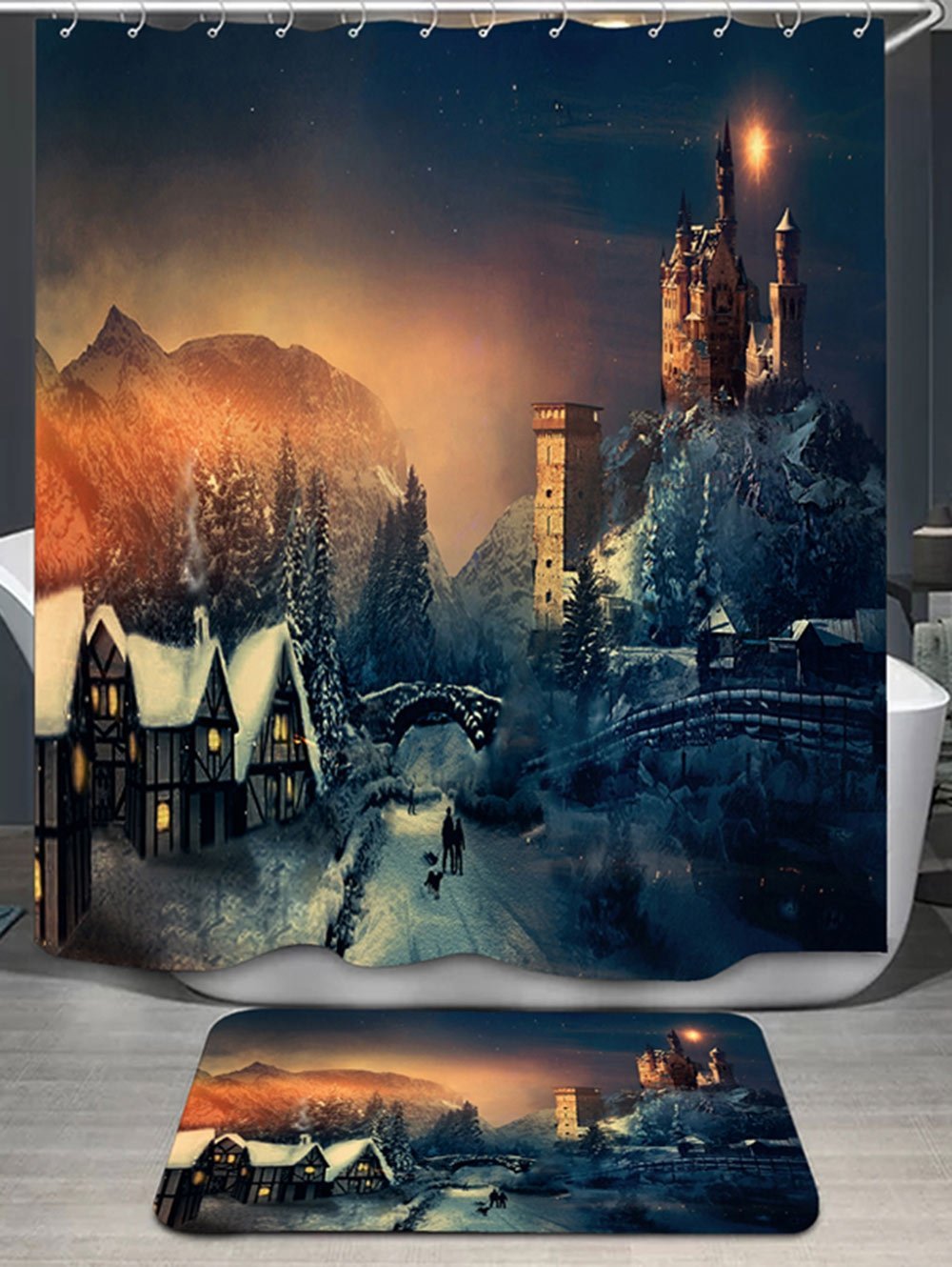 Fairy Tale Shower Curtain And Rug