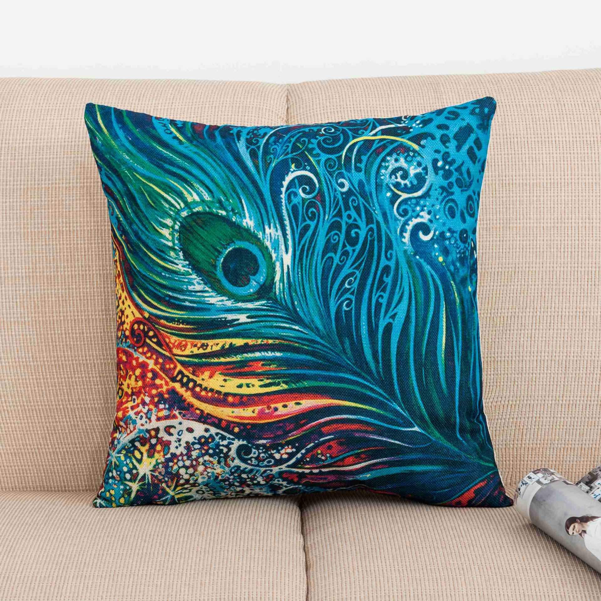 Feather Fascination Printed Pillow Covers