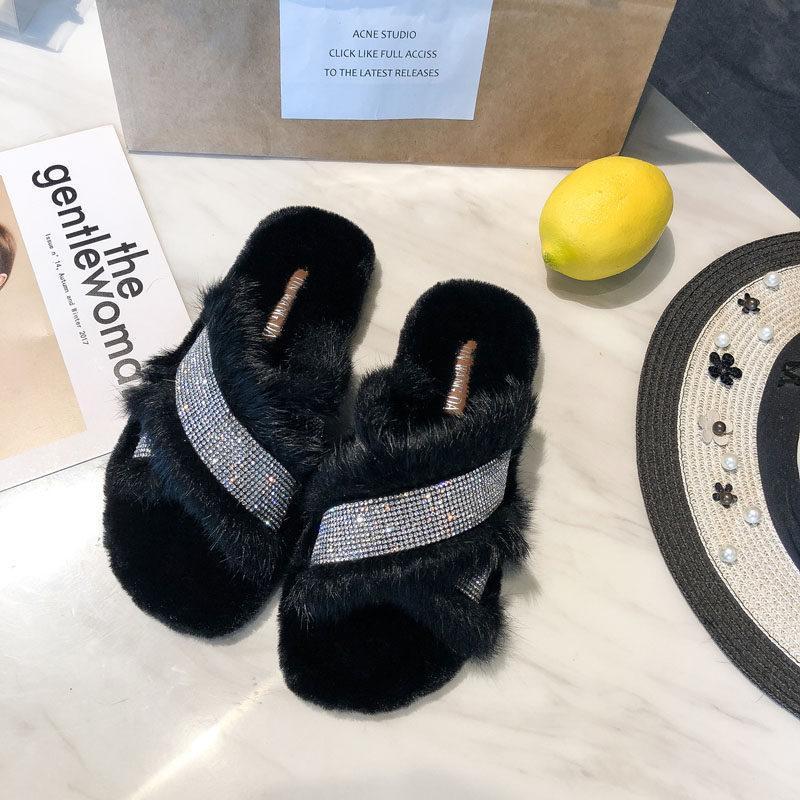 Glam Vibes Fur Lined Slippers - Theone Apparel