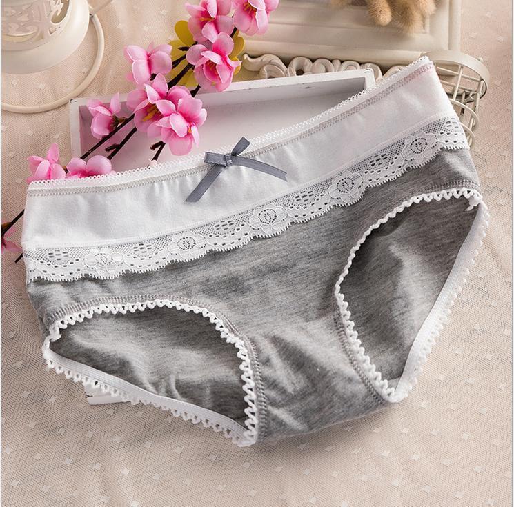 Laced Black and White Hipster Panty