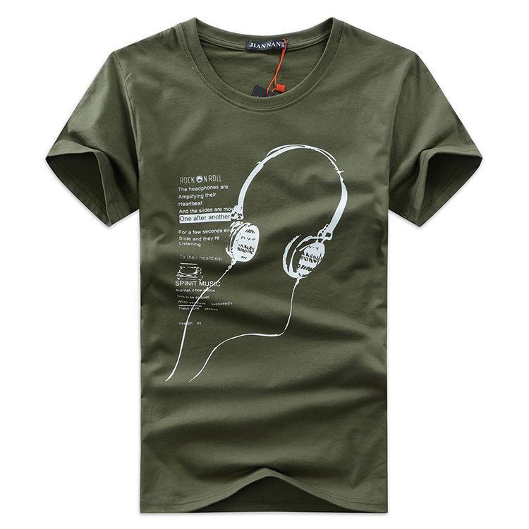 Camiseta con auriculares Music is Life