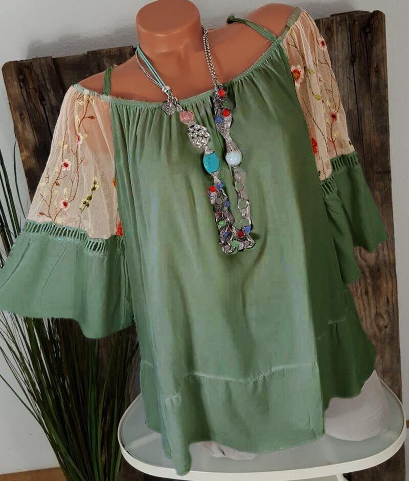 Blusa con hombros descubiertos Southwest Traditions