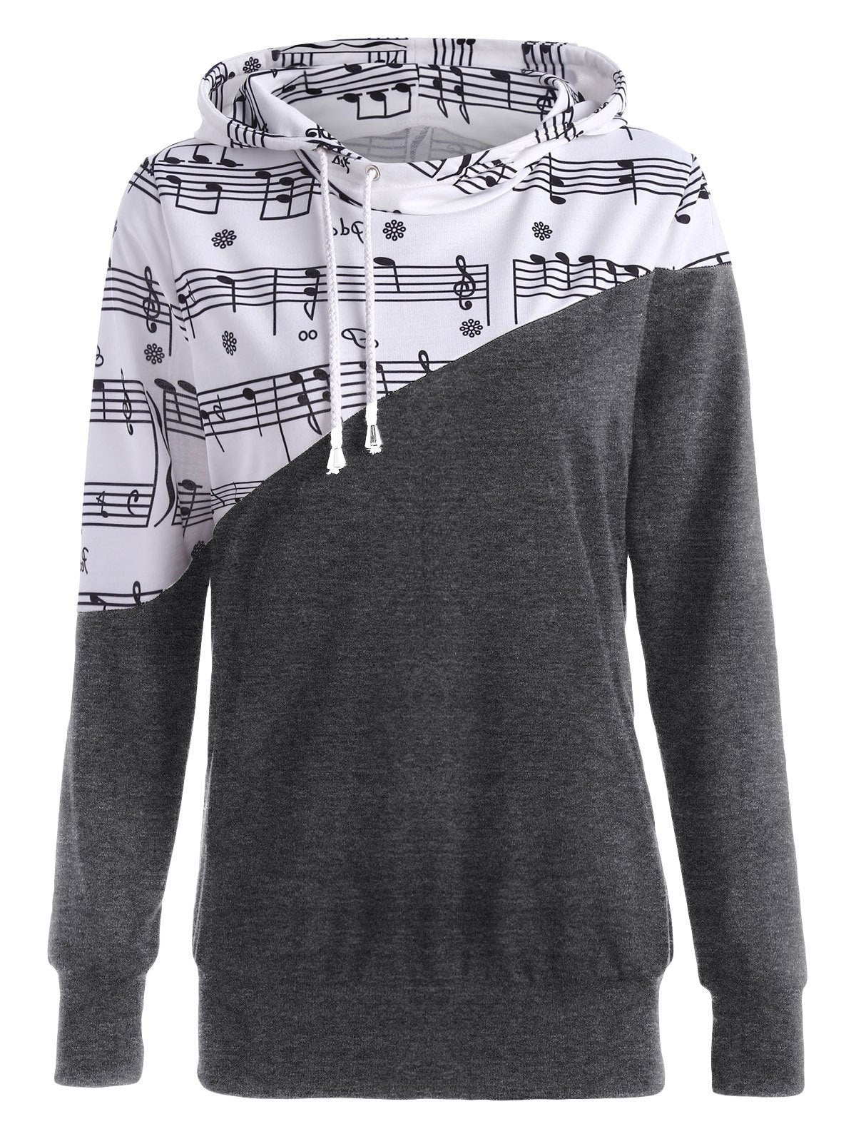 Half Time Music Note Sweater-Gray-Theone Apparel