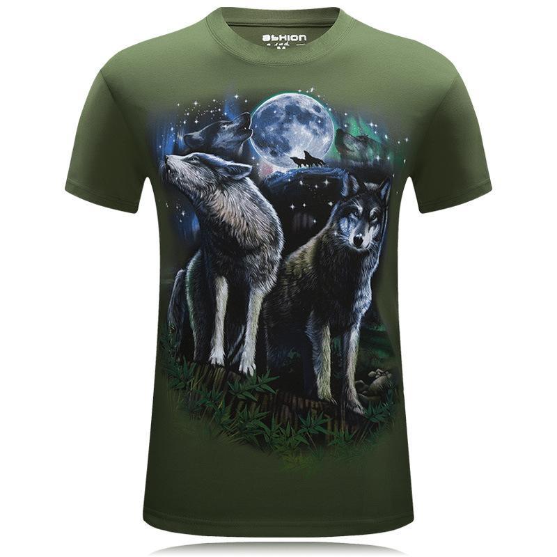 Chemise de décor duo wolf hurlante