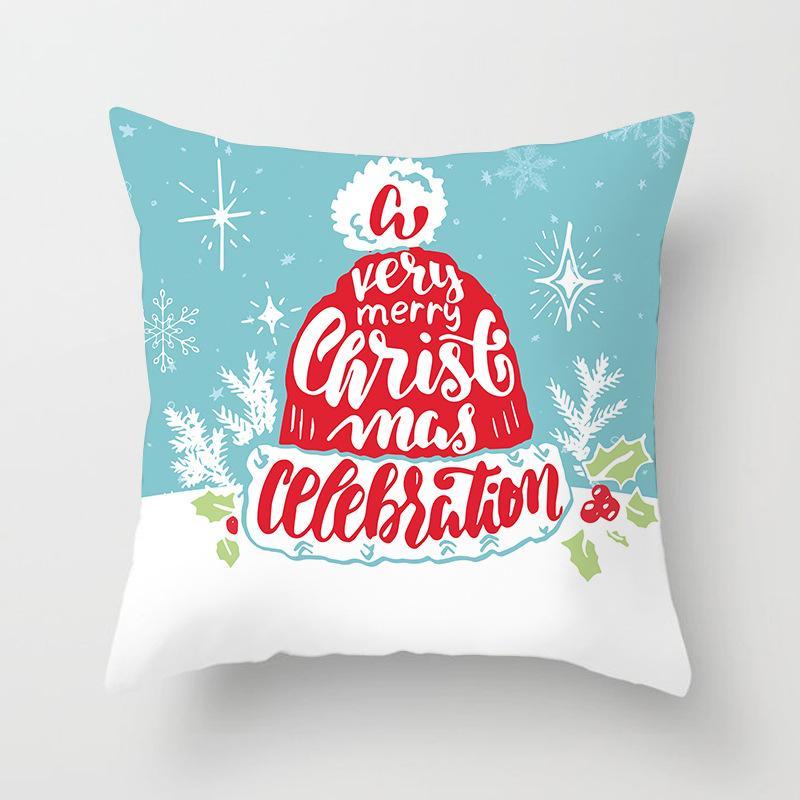 Ice Blue Christmas bertema sarung bantal