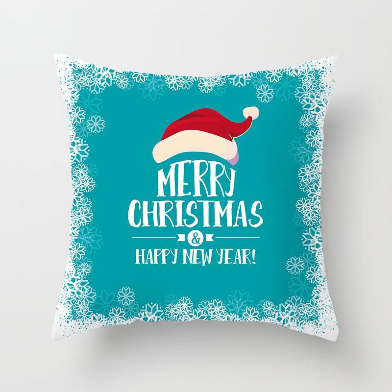 Ice Blue Christmas bertema sarung bantal