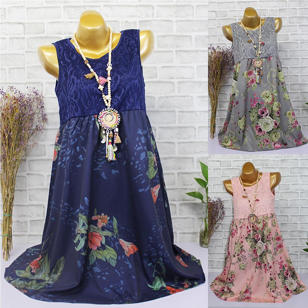 Lace and Bouquets Summer Dress