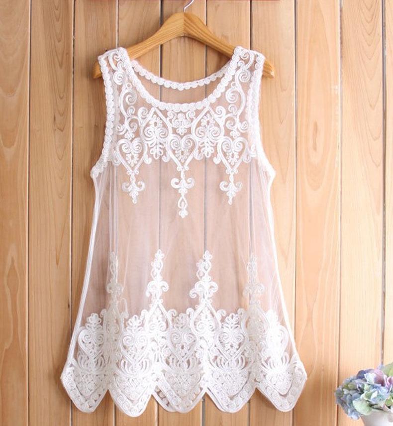 LACY Zie door mesh -lagen tank