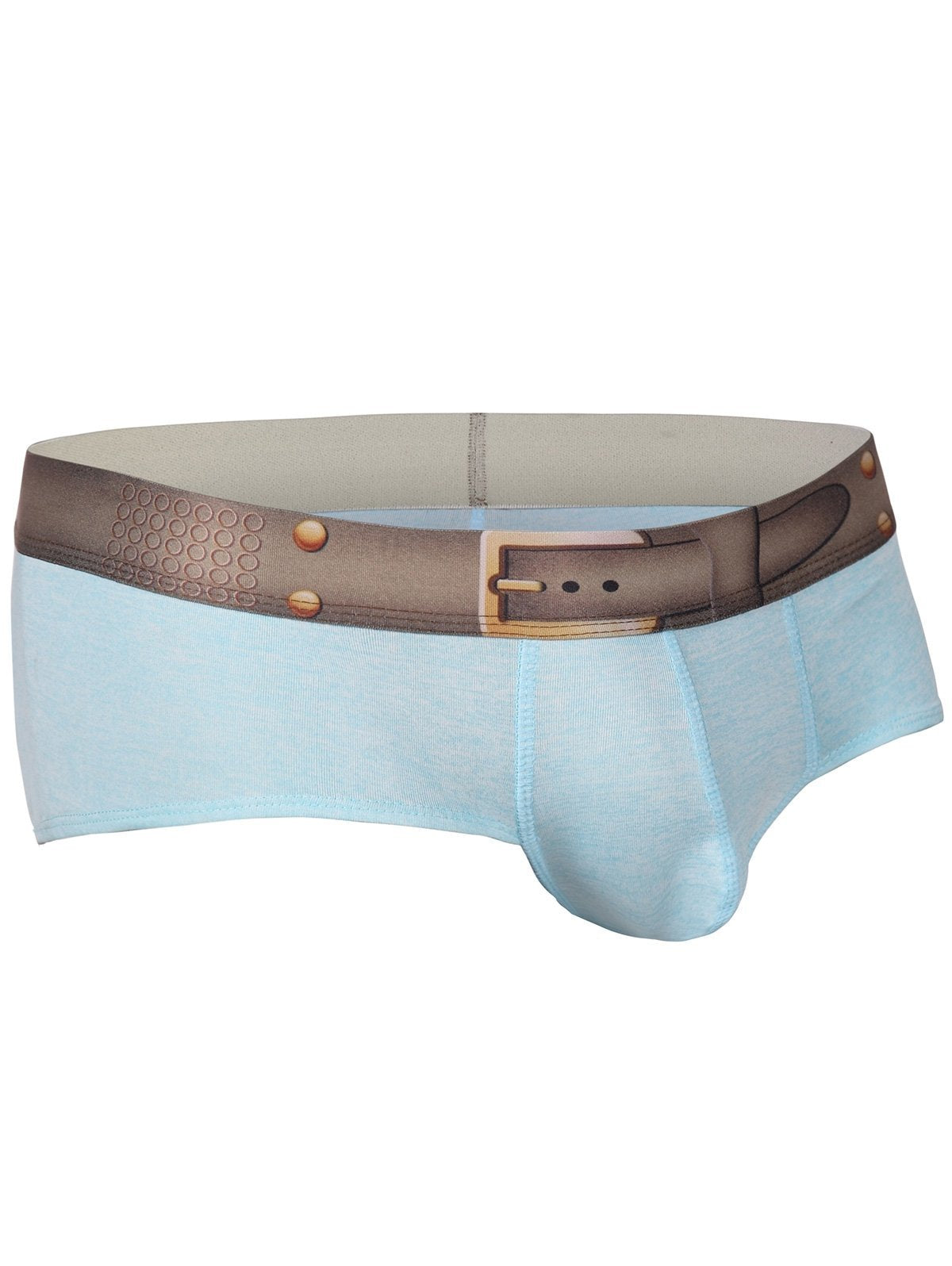 Elastic Faux Belt Waist Trunk - Theone Apparel