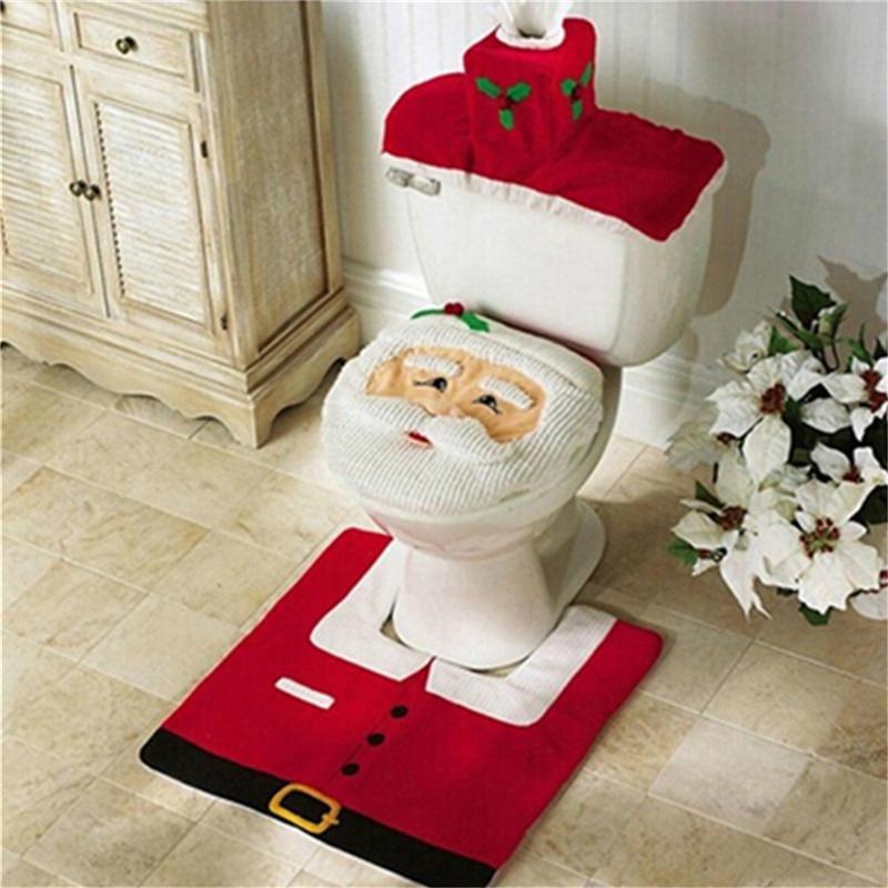 Merry Christmas Decorative Bathroom Set-621-0057-S1-Theone Apparel