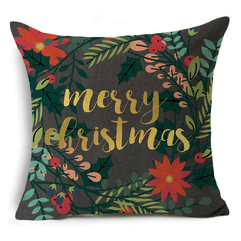 Merry Christmas Holiday Pillow Covers-601-0060-S9-Theone Apparel