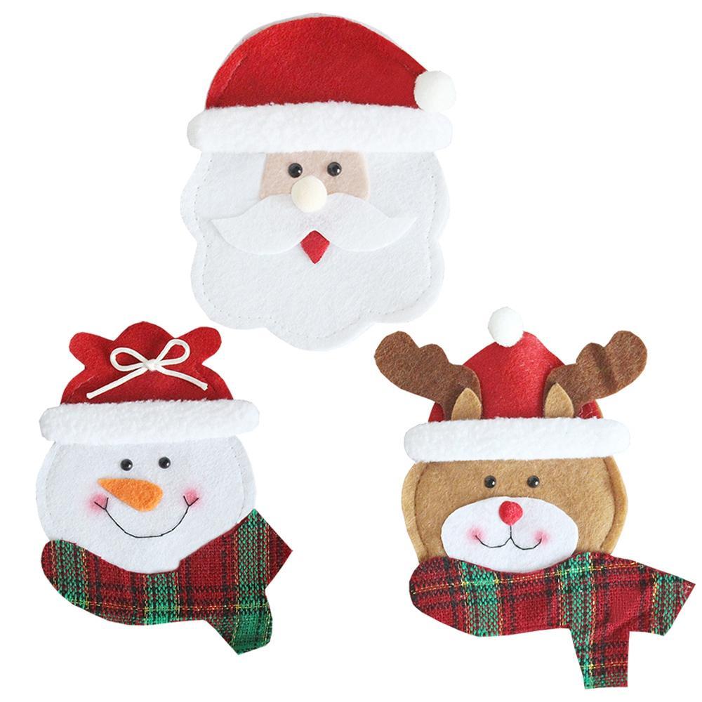 Merry Christmas Snowman Cutlery Bag